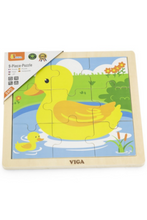 VIGA | Wooden 9 Piece Puzzle  - Duck | 51436