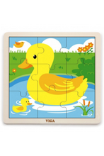 VIGA | Wooden 9 Piece Puzzle  - Duck | 51436