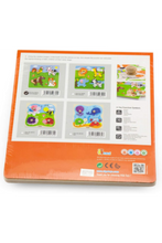 VIGA | Big Wooden Knob Puzzle Farm Animals | 50839