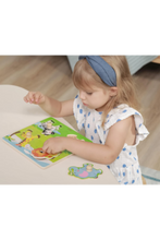 VIGA | Big Wooden Knob Puzzle Wild Animals | 50840