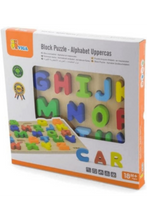 VIGA | Block Puzzle Alphabet Uppercase Age 18 Months+ | 50124