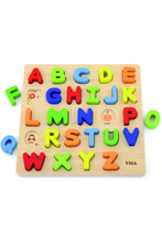 VIGA | Block Puzzle Alphabet Uppercase Age 18 Months+ | 50124
