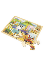 VIGA | Construction Area Wooden Puzzle 48 Pcs | 44585