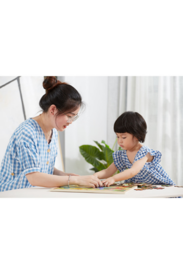 VIGA | Construction Area Wooden Puzzle 48 Pcs | 44585
