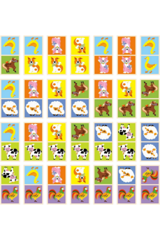 VIGA | Dominoes Farm Animals Age 3 to 10 Yrs | 51306