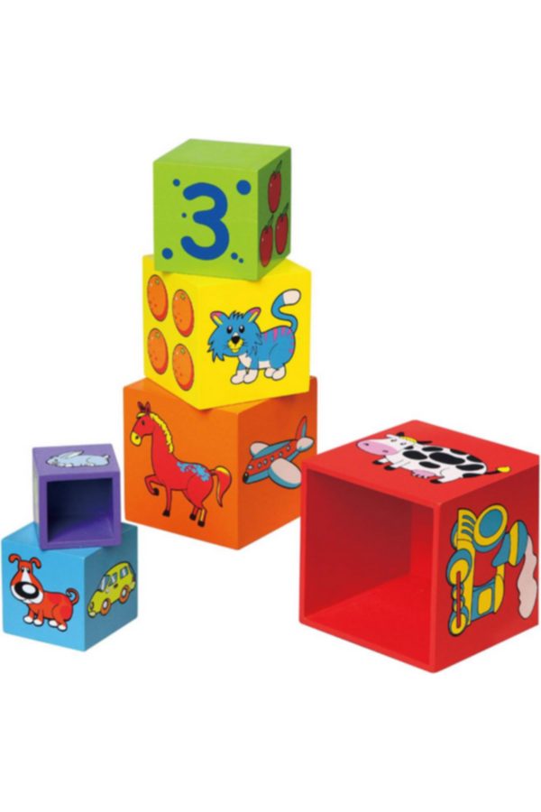 VIGA | Educational Nesting & Stacking Blocks Homeschool Learning Kit For Kids 1+ Year | 59461