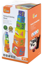 VIGA | Educational Nesting & Stacking Blocks Homeschool Learning Kit For Kids 1+ Year | 59461