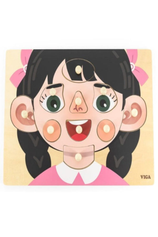 VIGA | Face Parts Puzzle-Girl | 44665