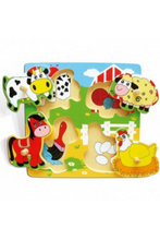 VIGA | Flat Puzzle - Farm Animals Age 1+ Yrs | 59562