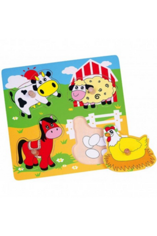 VIGA | Flat Puzzle - Farm Animals Age 1+ Yrs | 59562