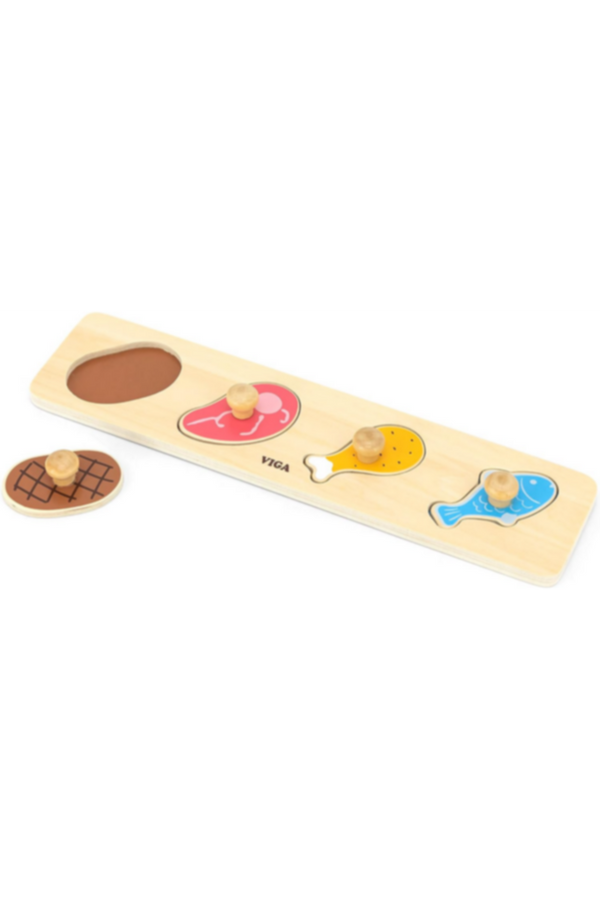 VIGA | Flat Puzzle - Meat & Fish Rectangular | 44533