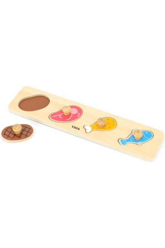 VIGA | Flat Puzzle - Meat & Fish Rectangular | 44533