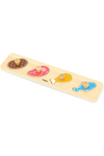 VIGA | Flat Puzzle - Meat & Fish Rectangular | 44533