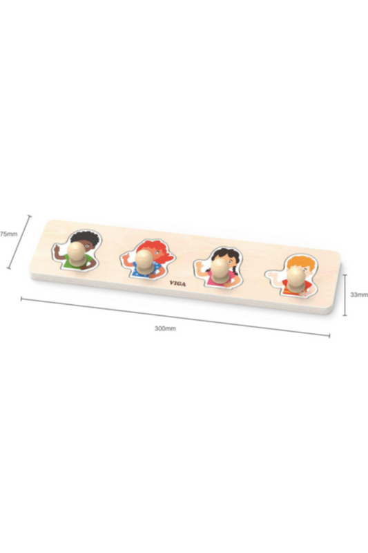VIGA | Flat Puzzle - Skin Difference | 44536