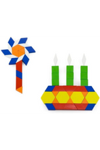 VIGA | Wood Pattern Blocks 250 Pcs | 50065