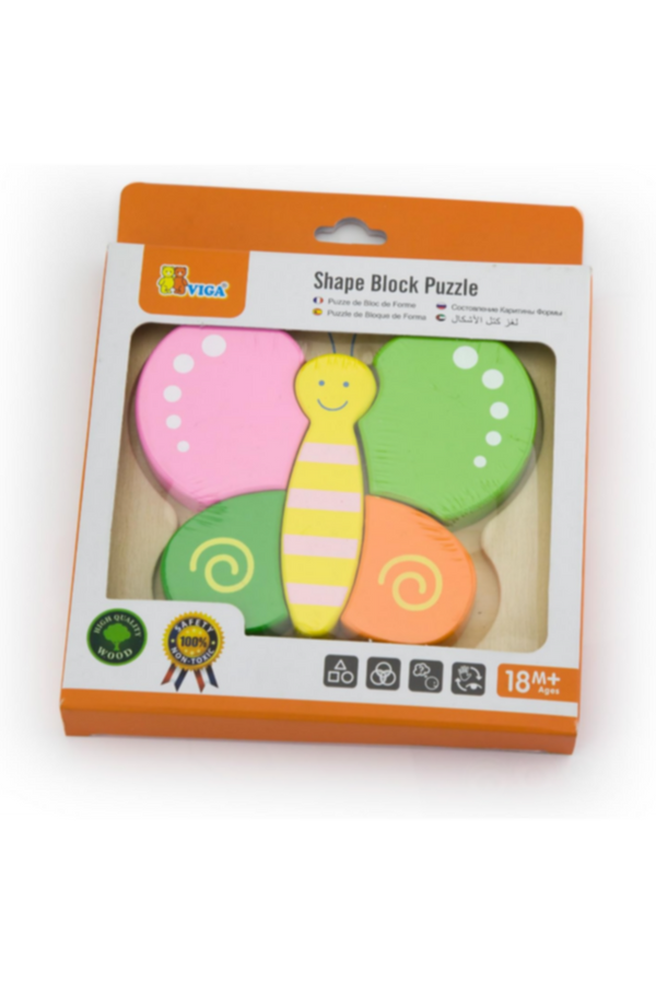 VIGA | Handy Block Puzzle - Butterfly | 50170