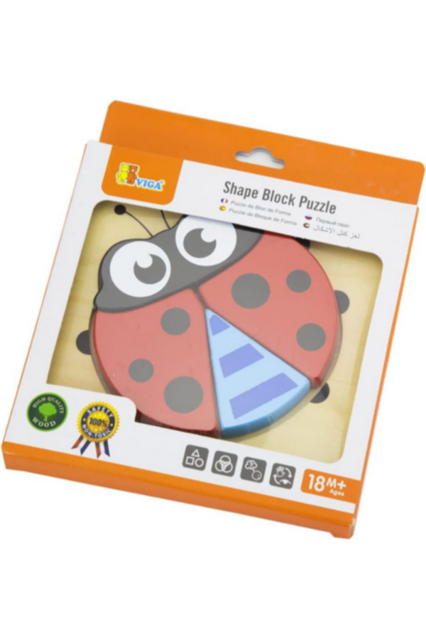VIGA | Handy Block Puzzle - Ladybird | 50168