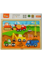 VIGA | Jigsaw Construction Car Puzzle Toy Gift For Kids Ages 1+ Year | 51463