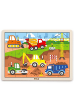 VIGA | Jigsaw Construction Car Puzzle Toy Gift For Kids Ages 1+ Year | 51463