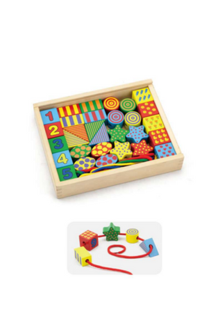 VIGA | Lacing Blocks Multicolor | 58505