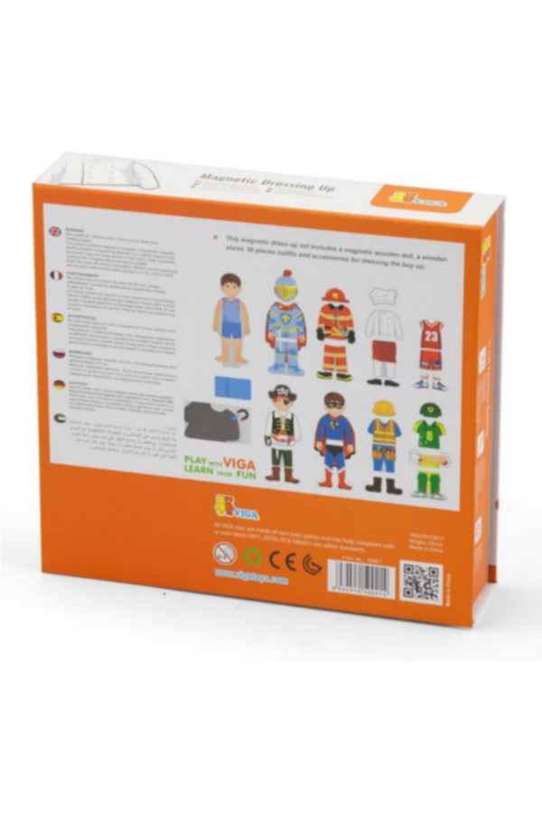 VIGA | Magnetic Boy Dress Up Toy Set For Kids Age 3+ Yrs | 50021