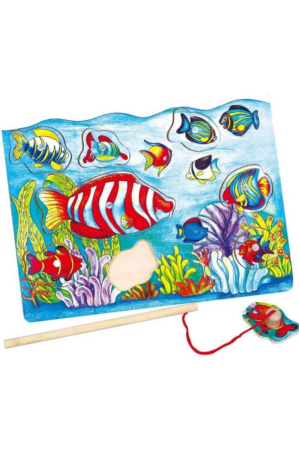 VIGA | Magnetic Fishing Puzzle Fishing Rod For Kids Ages 18+ Months | 58423