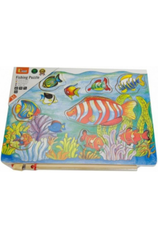 VIGA | Magnetic Fishing Puzzle Fishing Rod For Kids Ages 18+ Months | 58423