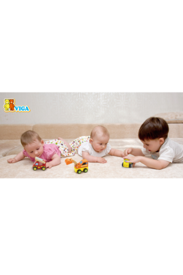 VIGA | Small Wooden Car Set - 6 Pcs Age 3+ Yrs | 59621