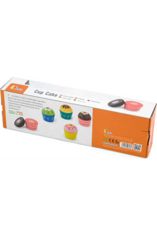 VIGA | Mix And Match Wooden Cupcakes | 50808