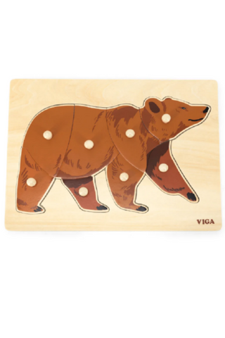 VIGA | Montessori Bear Peg Puzzle | 44606