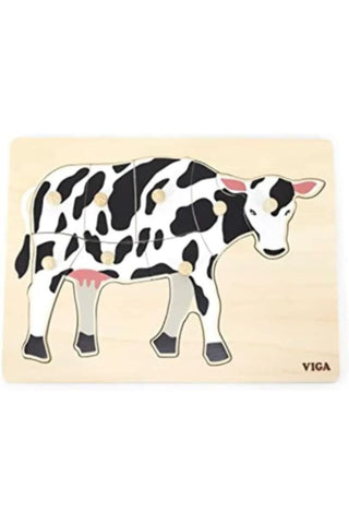 VIGA | Montessori Puzzle Cow | 44608
