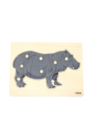 VIGA | Montessori Puzzle Hippo 8 Pcs | 44604