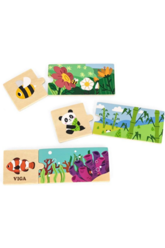 VIGA | My Home Puzzle Set With Animals | 44675