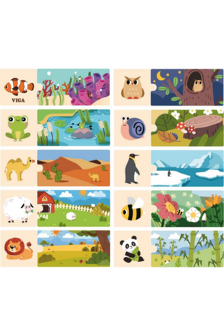 VIGA | My Home Puzzle Set With Animals | 44675