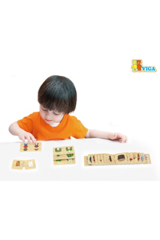 VIGA | Wood Opposites Puzzle Set | 44674
