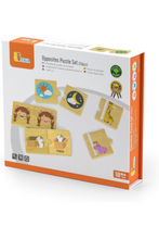 VIGA | Wood Opposites Puzzle Set | 44674