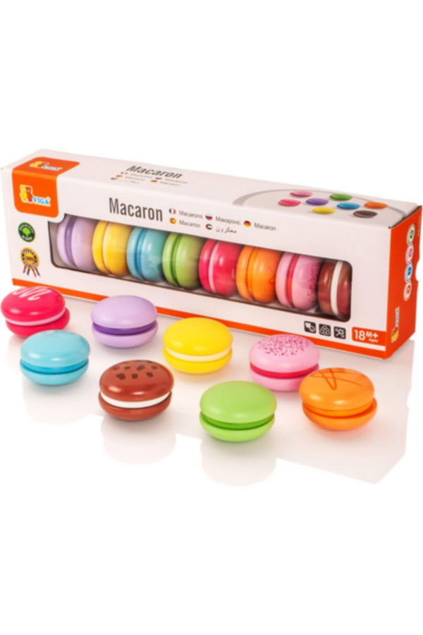 VIGA | Pretend Play Flavored Macaron Food | 50807