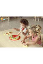 VIGA | Pretend Play Wooden Cutting Pizza Set Toy For Kids Ages 3+ Years | 58500