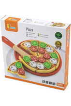 VIGA | Pretend Play Wooden Cutting Pizza Set Toy For Kids Ages 3+ Years | 58500