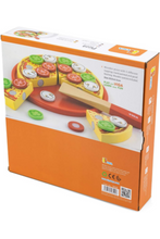 VIGA | Pretend Play Wooden Cutting Pizza Set Toy For Kids Ages 3+ Years | 58500
