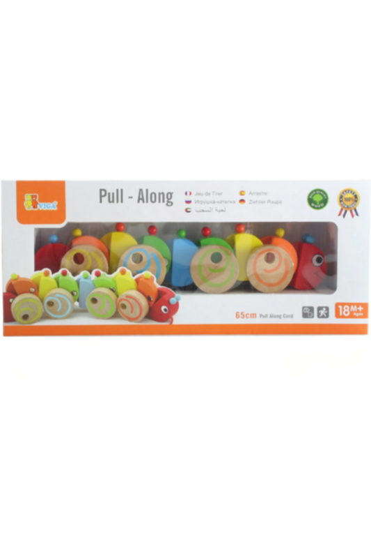 VIGA | Wood Pull Along - Caterpillar | 59950