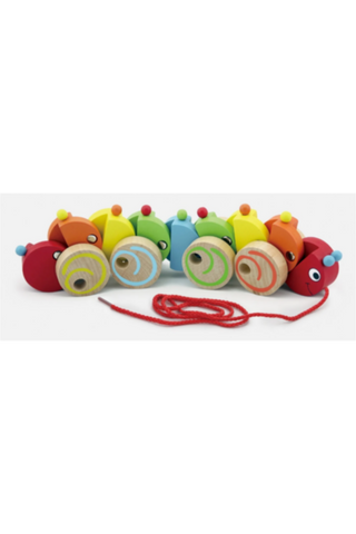 VIGA | Wood Pull Along - Caterpillar | 59950