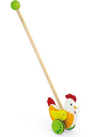 VIGA | Push Toy - Rooster Age 2+ Yrs | 50964