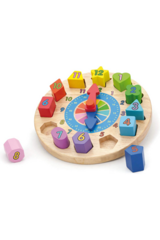 VIGA | Shape Sorting Puzzle - Clock | 59235