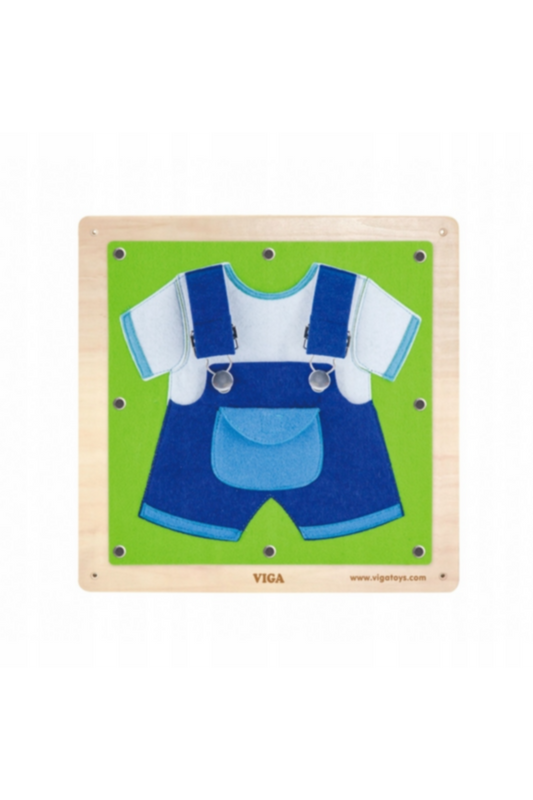 VIGA | Wall Toy - Dressing And Zippering | 51628FSC