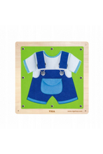 VIGA | Wall Toy - Dressing And Zippering | 51628FSC