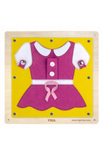 VIGA | Wall Toy - Dressing And Zippering | 51628FSC