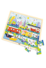 VIGA | Wooden 48 Pcs Puzzle - City Transportation | 44582