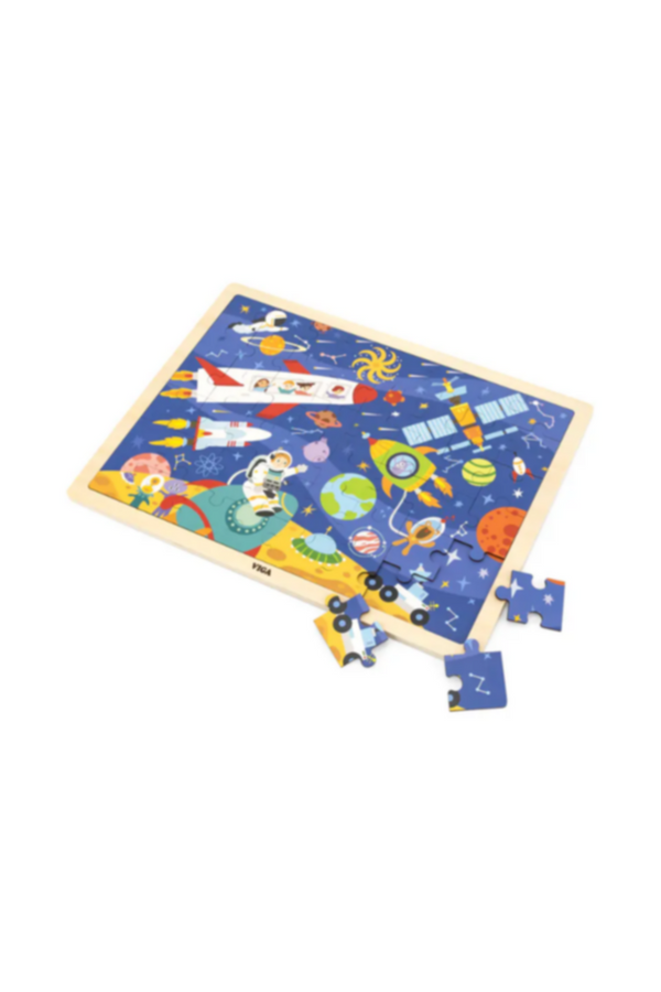 VIGA | Wooden 48 Pcs Puzzle Space | 44586