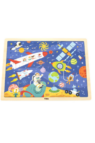 VIGA | Wooden 48 Pcs Puzzle Space | 44586